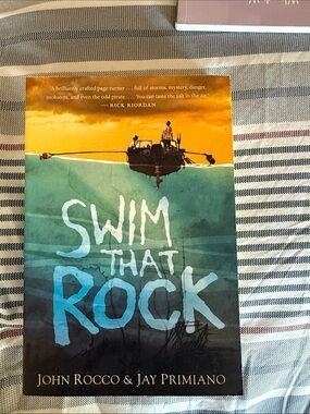 Swim That Rock by John Rocco & Jay Primiano - Teal & Orange Cover